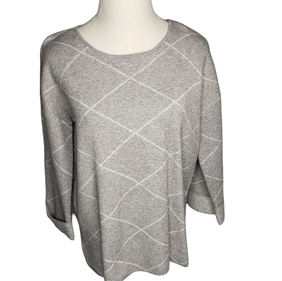 Cynthia Rowley Viscose Blend Diamond Preppy Pullover Super Soft Sweater E… - Picture 8 of 11